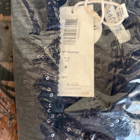 Z Supply Black Sequin Dress - Picture 2 of 5